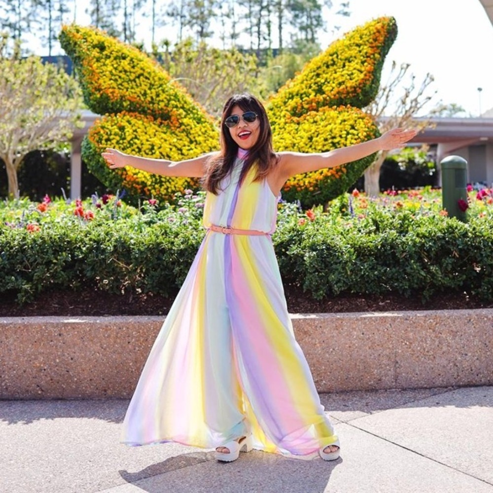 RAINBOW GARDEN FAIRY JUMPER -‎ M - Picture 3 of 8